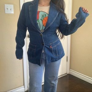 Vintage Levis Orange Tab Denim Blazer